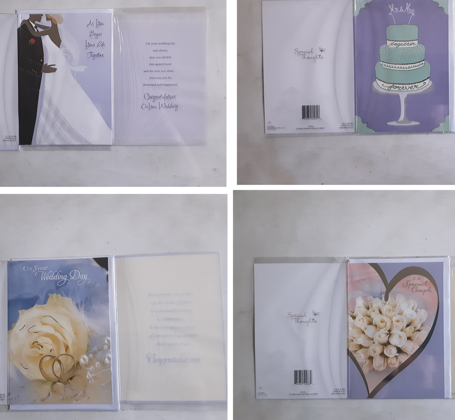 Assorted Wedding Cards