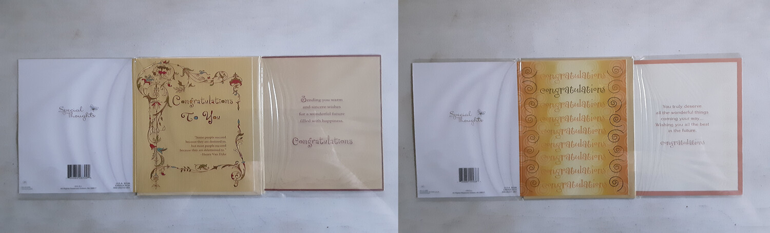Assorted Congratulations Cards