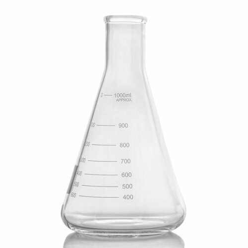 Erlenmeyer Flask 1 L (Narrow Neck) 6/Pk