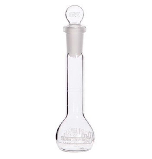 Volumetric Flask w/Glass Stopper Class A 5 ml 6/Pack