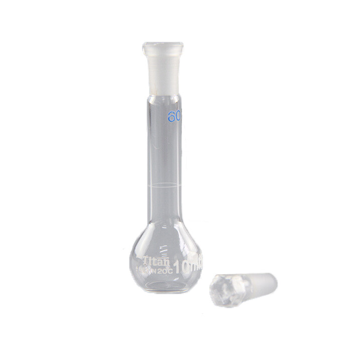 Volumetric Flask w/Glass Stopper Class A 10 ml 6/Pack