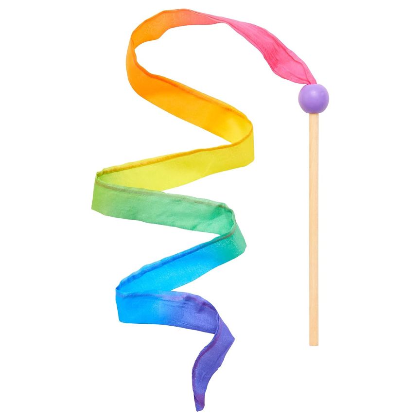Rainbow Silk Wand