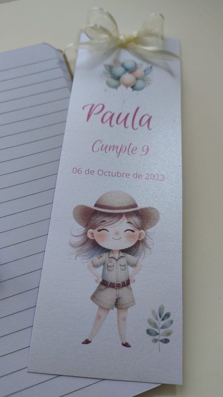 MARCAPÁGINAS con LAZO 7x20cm