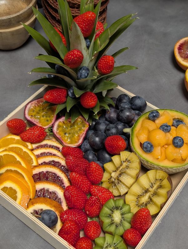 Plateau folie fraises