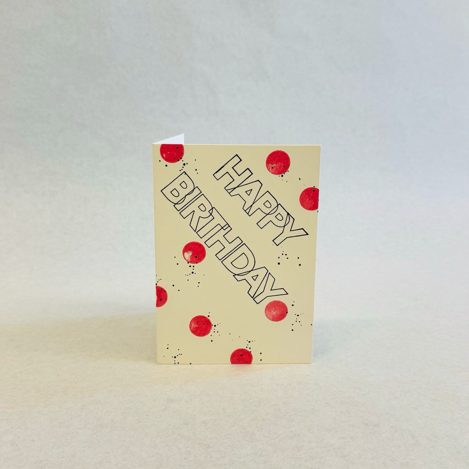 Karte Geburtstag - Schriftzug Happy Birthday