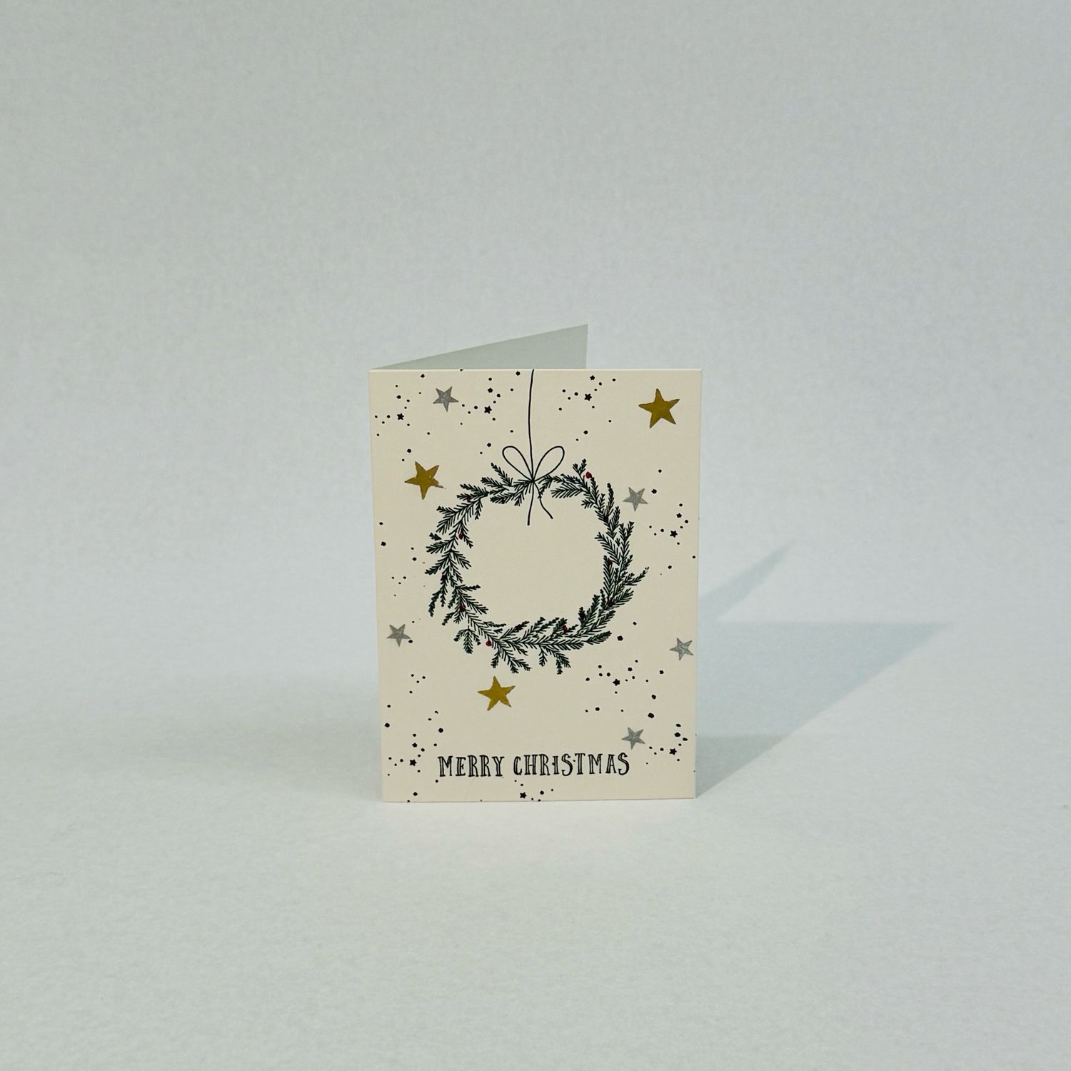 Karte Weihnachten - Kranz