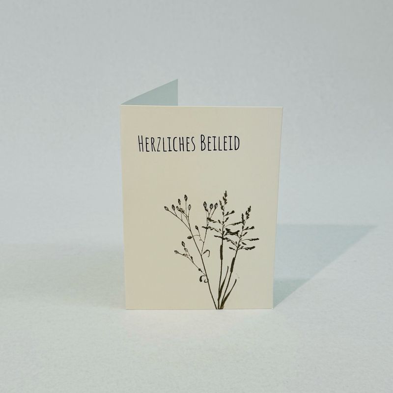 Karte Trauer - Gräser