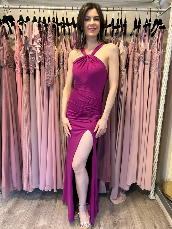 Collezione cerimonia abito americana fucsia