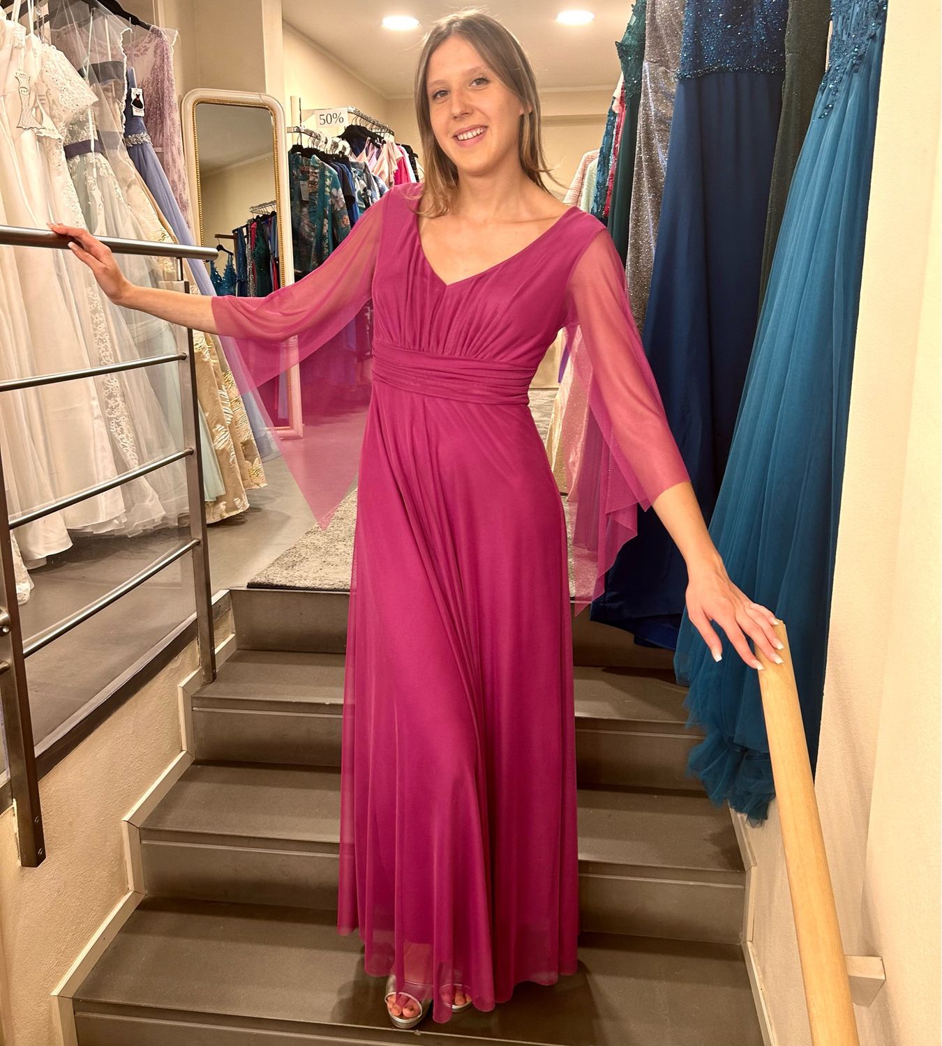 Collezione unica abito Elsa magenta