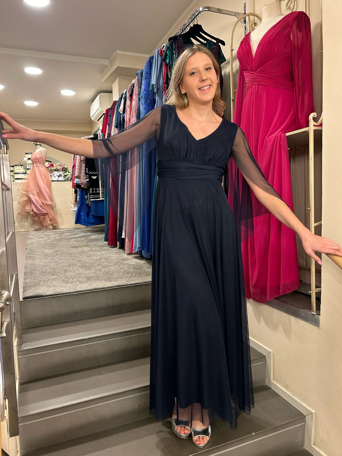 Collezione unica abito Elsa blu notte