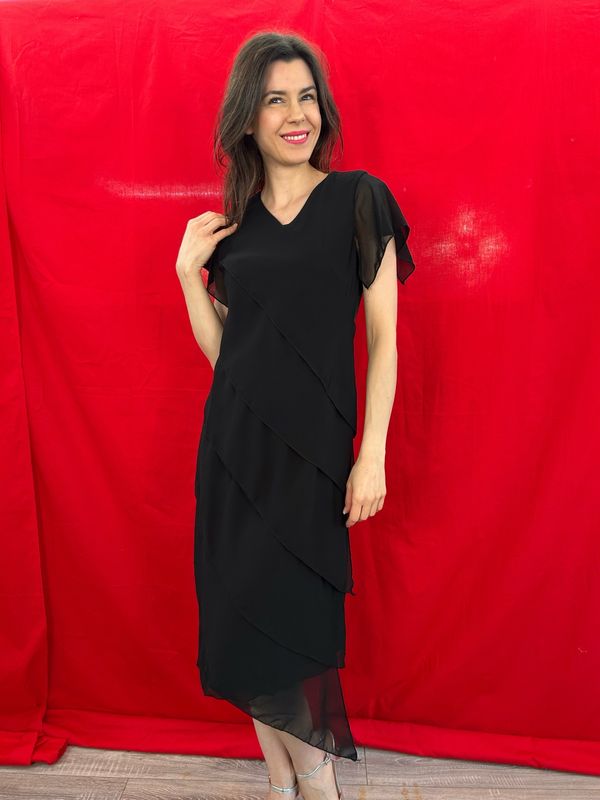 Abito nero chiffon
