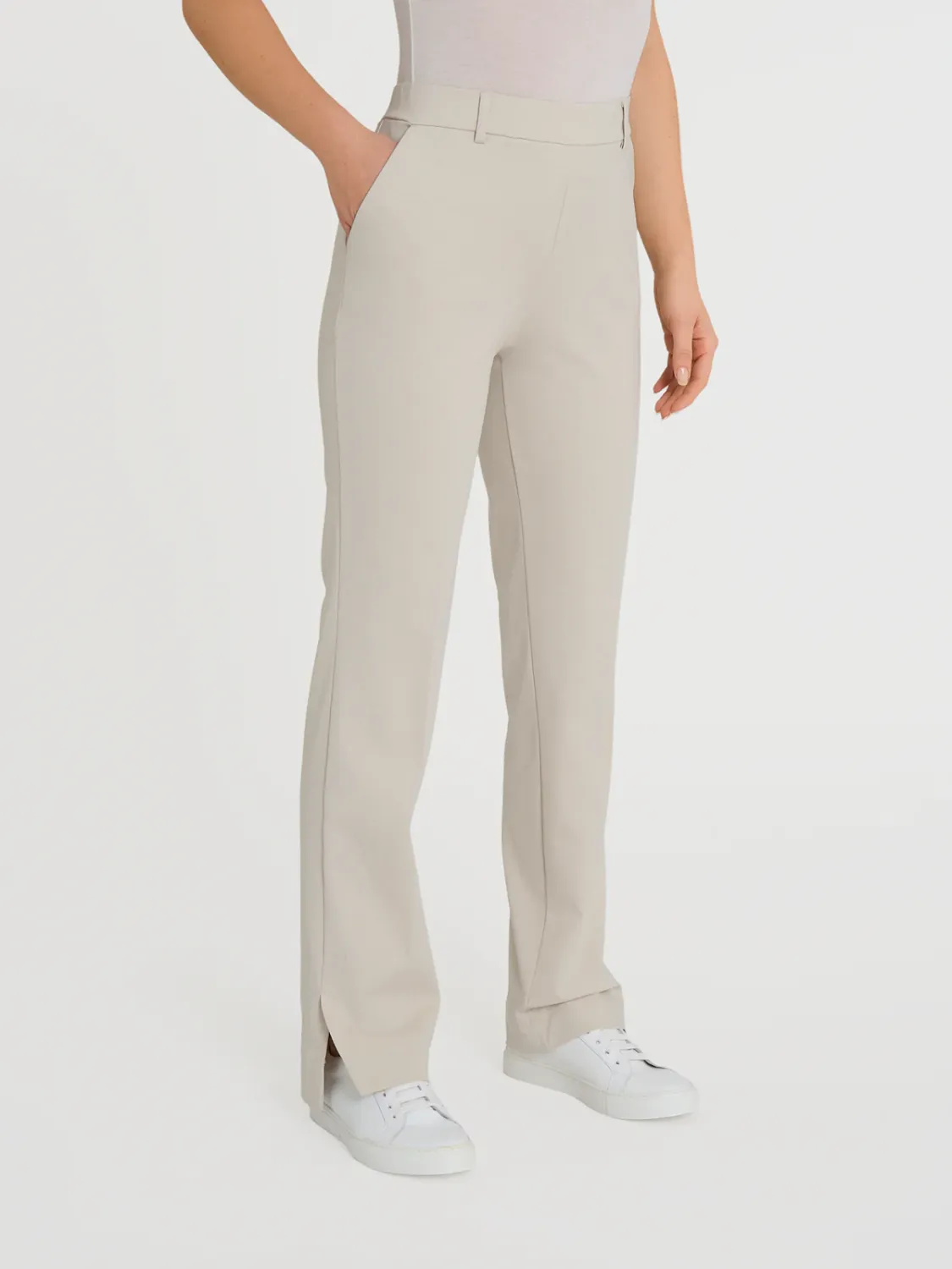 Ragno pantalone spacchetto panna
