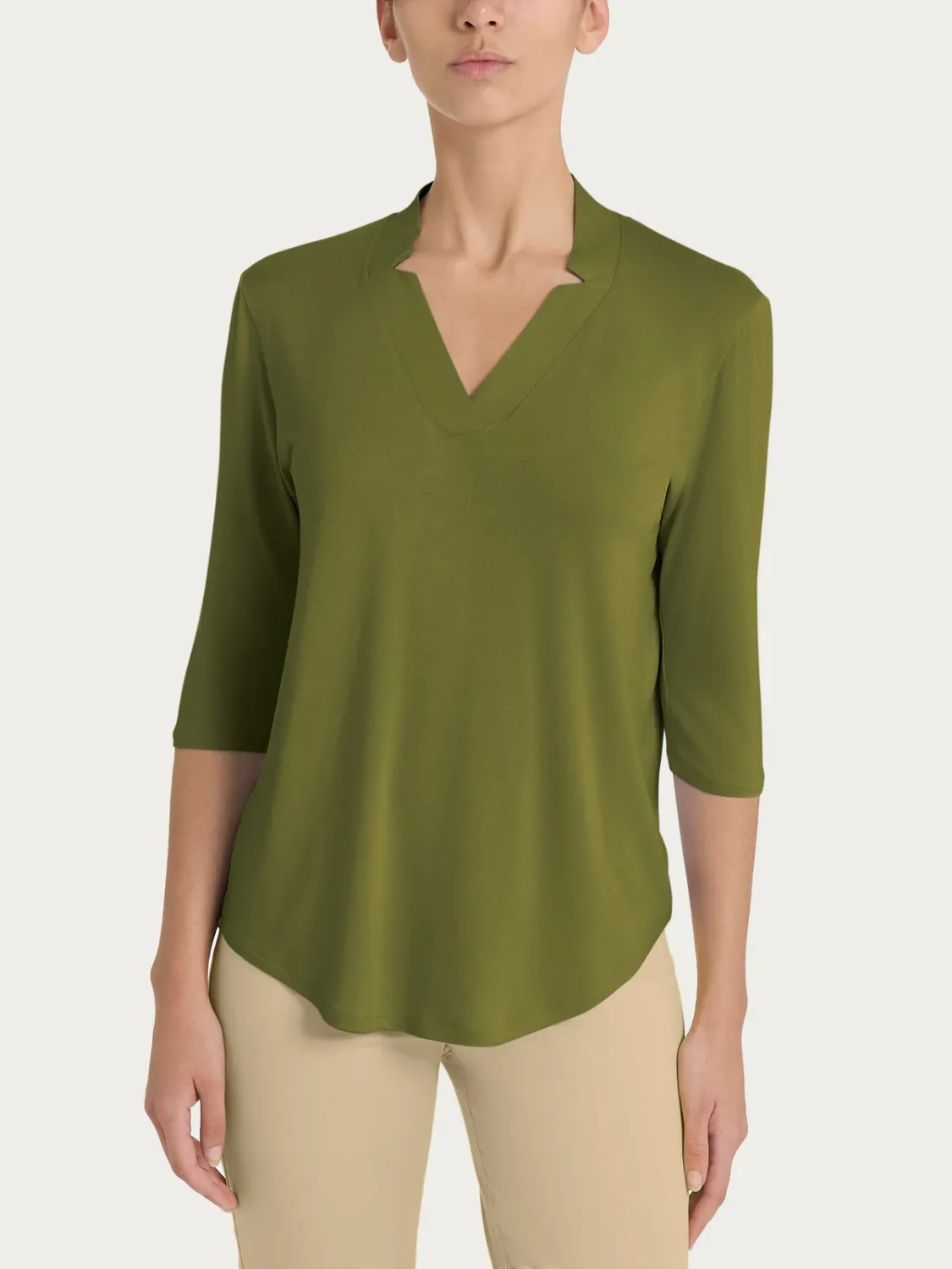 Ragno maglia a V verde