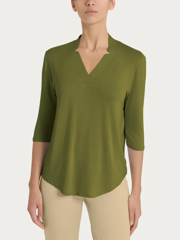 Ragno maglia a V verde