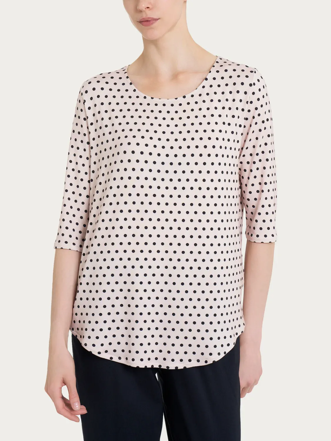 Ragno maglia pois panna