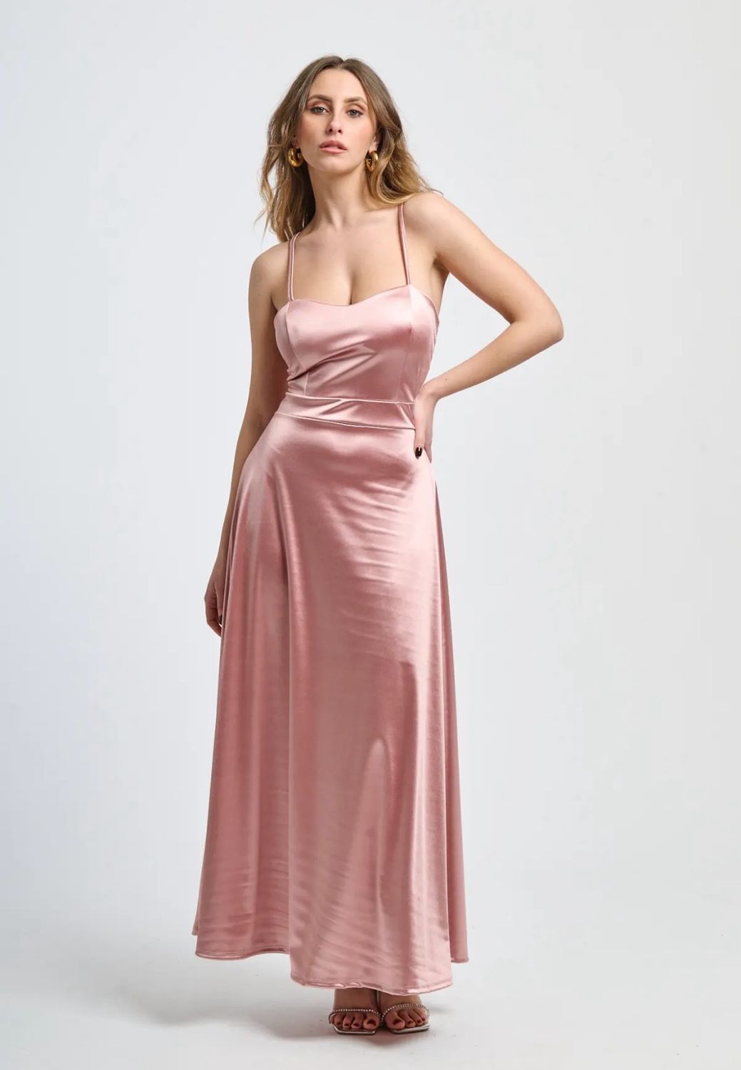 Collezione unica abito Ines rosa antico