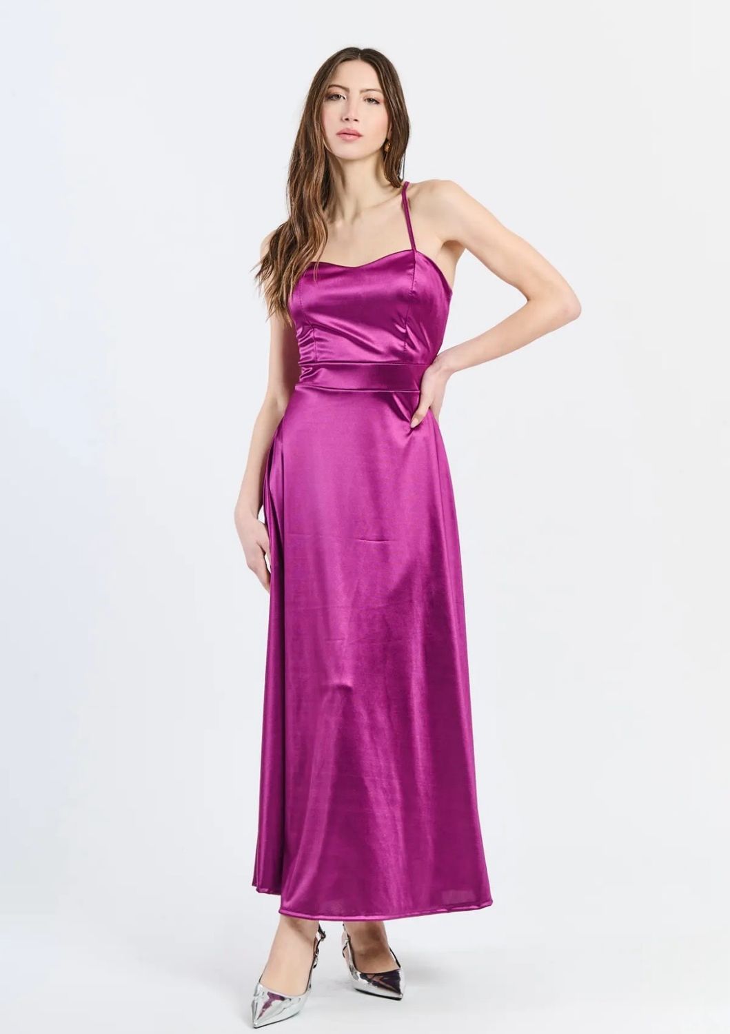 Collezione unica abito Ines magenta