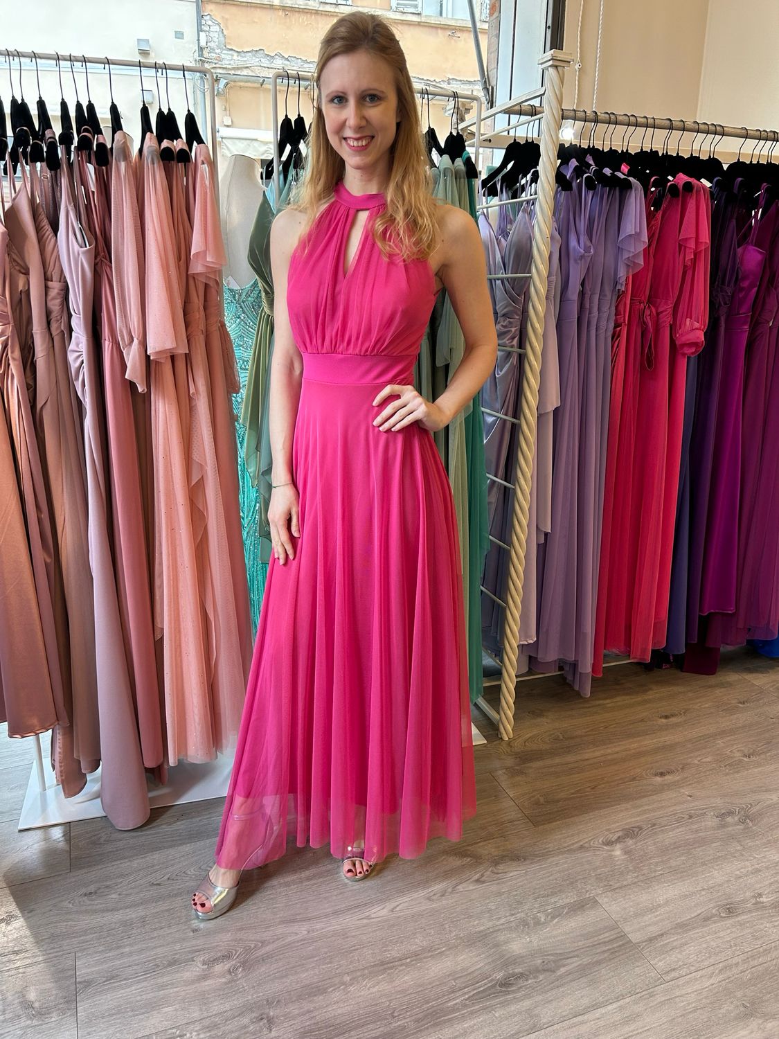 Collezione unica abito Lara fucsia