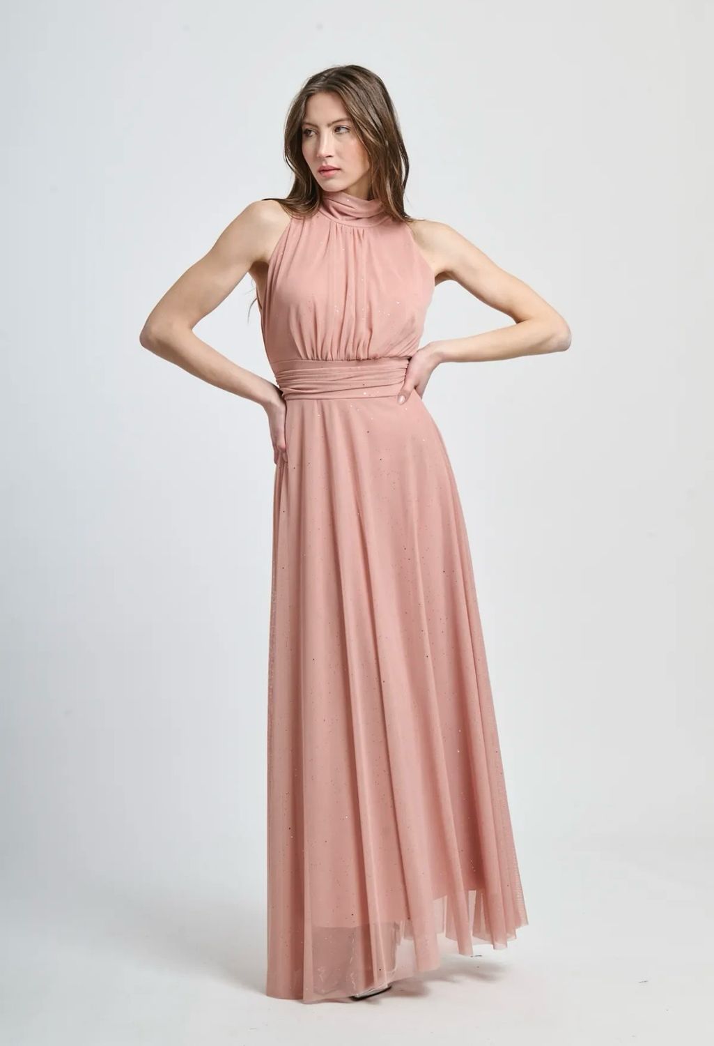 Collezione unica abito Lara lurex rosa