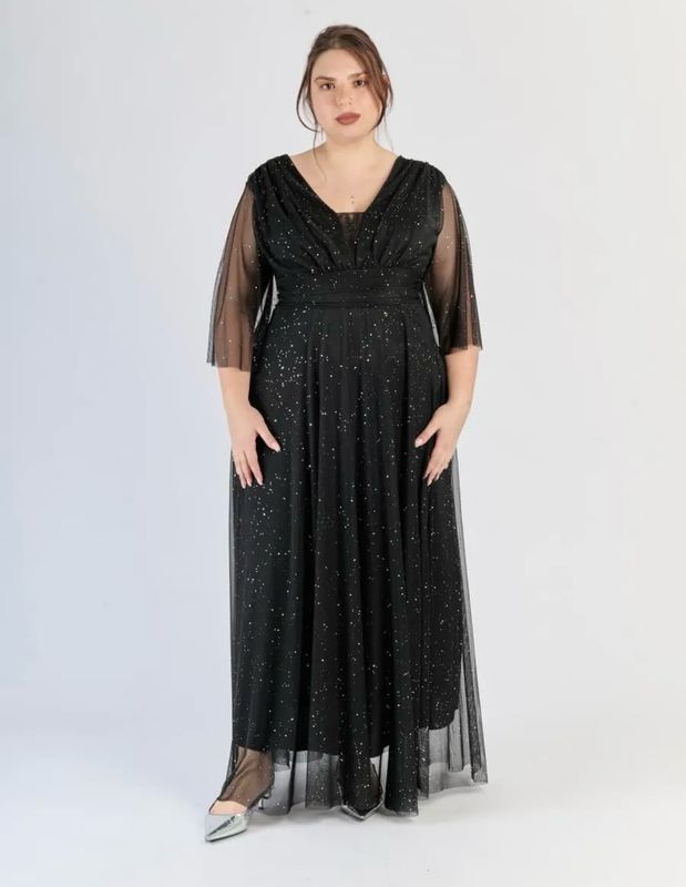 Collezione unica abito Curvy Trilly nero