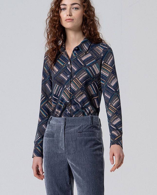 Surkana camicia fantasia geometrica