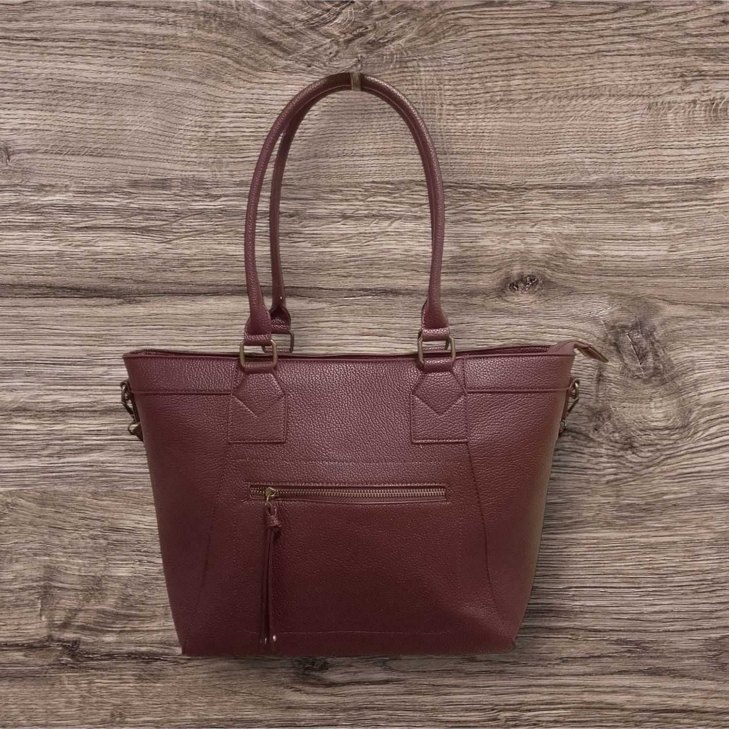 Collezione accessori borsa  prugna