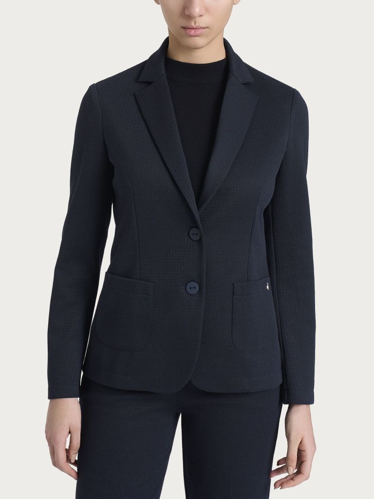 Ragno giacca quadretti blu