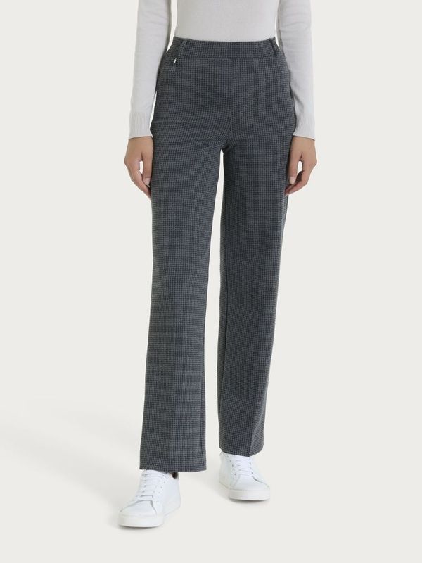 Ragno pantalone quadretti grigio