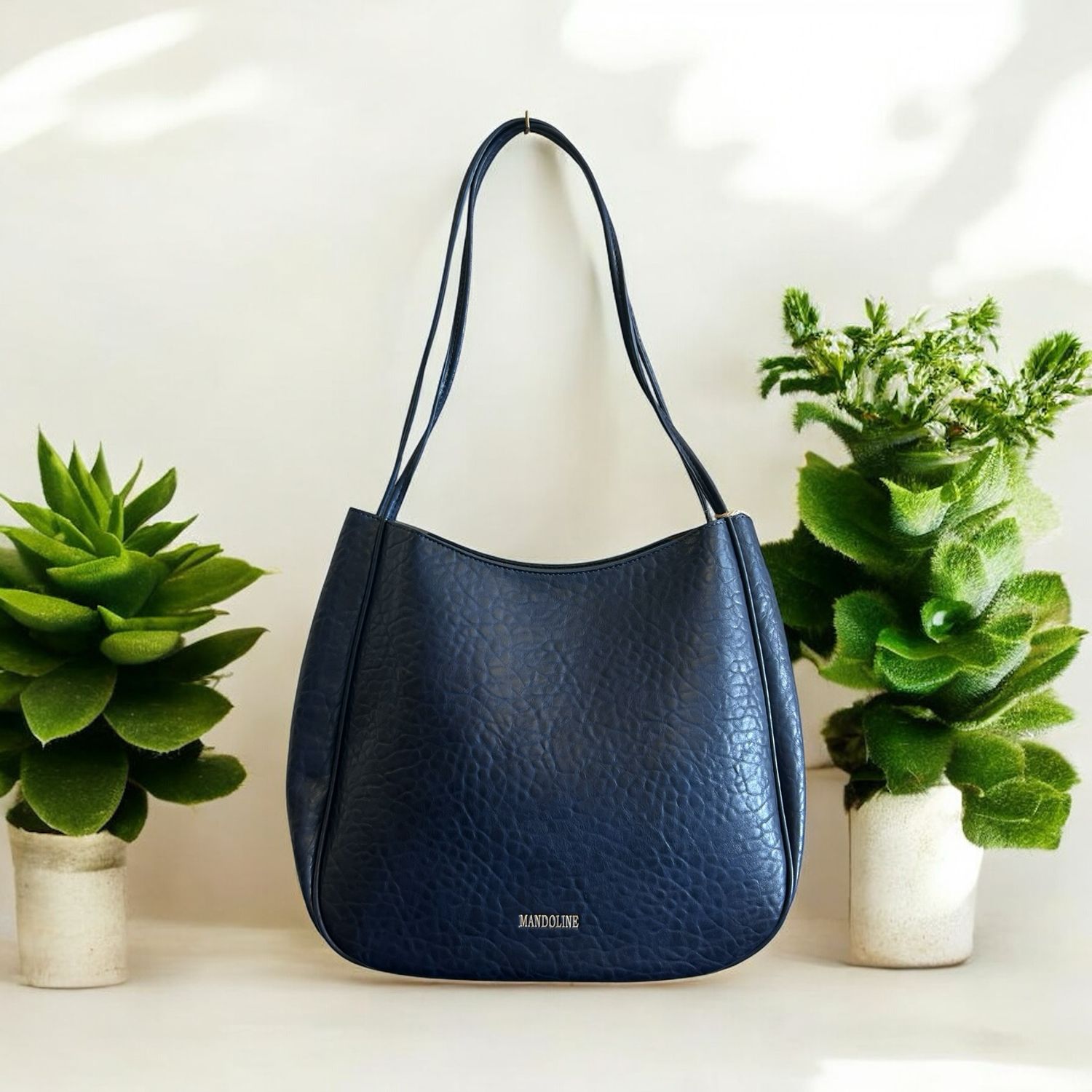 Collezione accessori borsa blu 32822