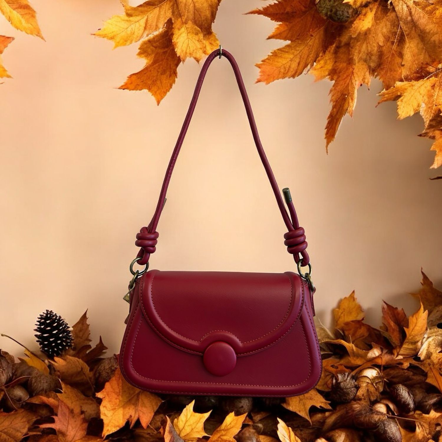 Collezione accessori borsa rossa 463