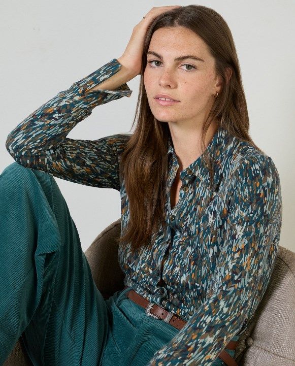 Surkana camicia micro fantasia