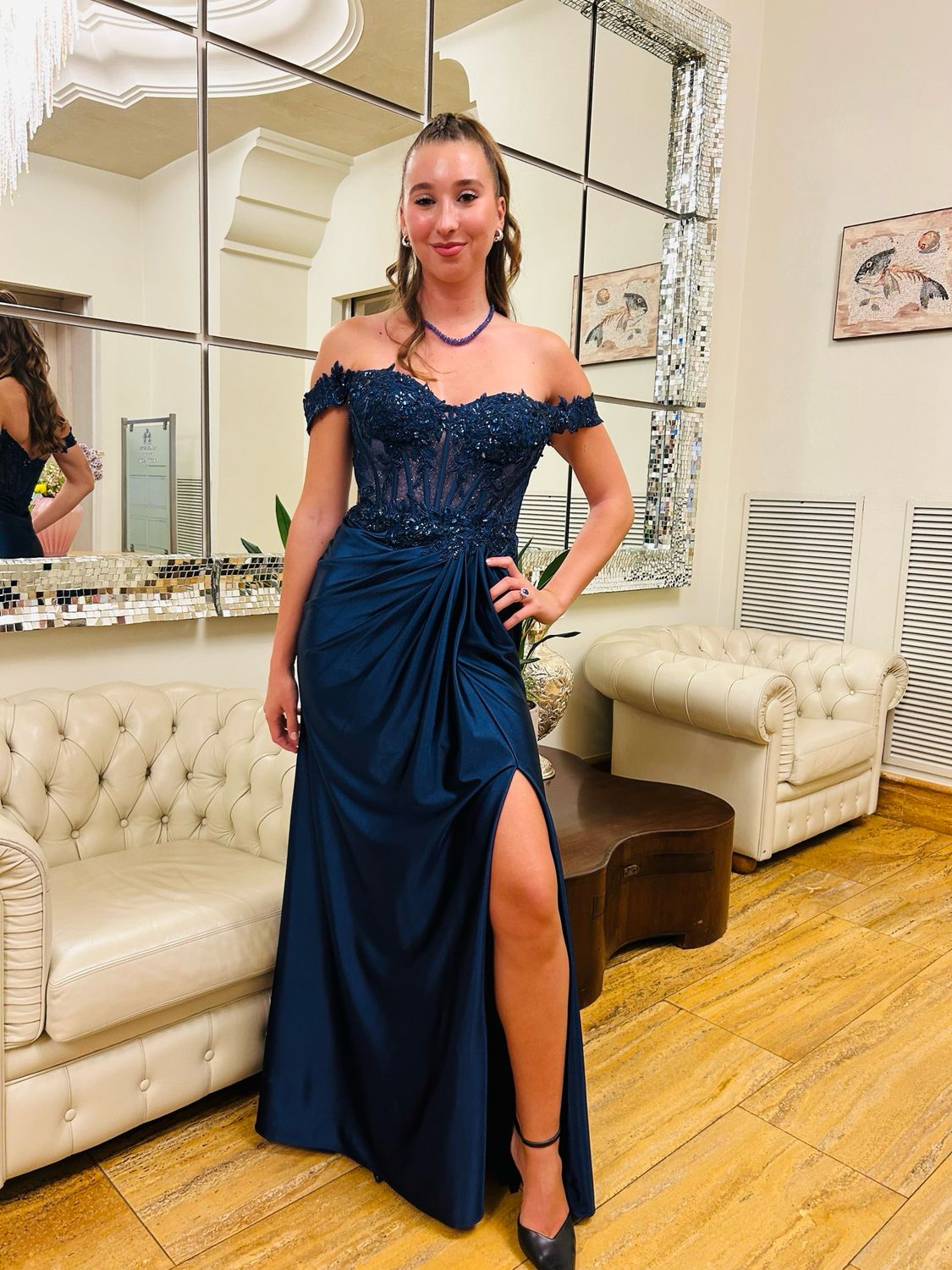 Collezione cerimonia abito blu