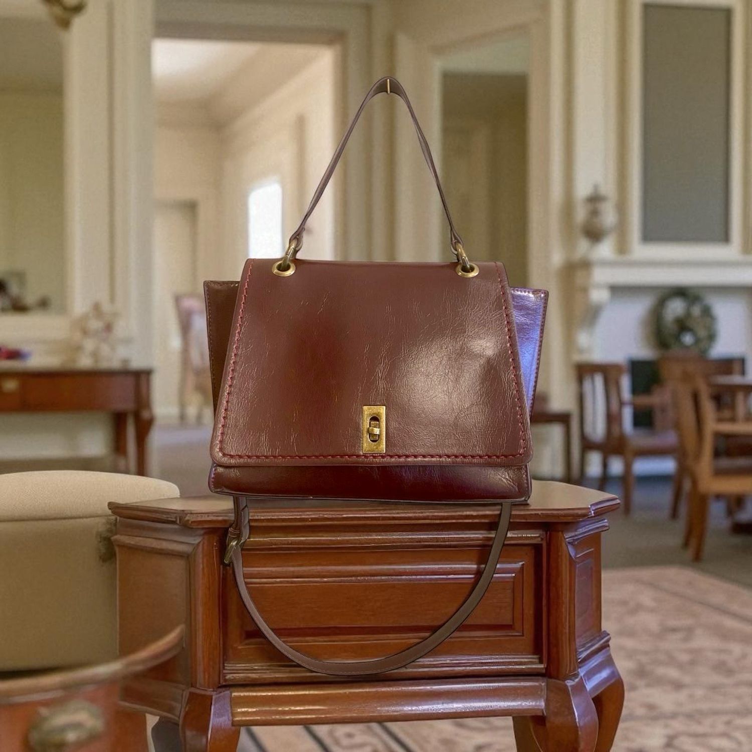 Collezione accessori borsa bordeaux 2321