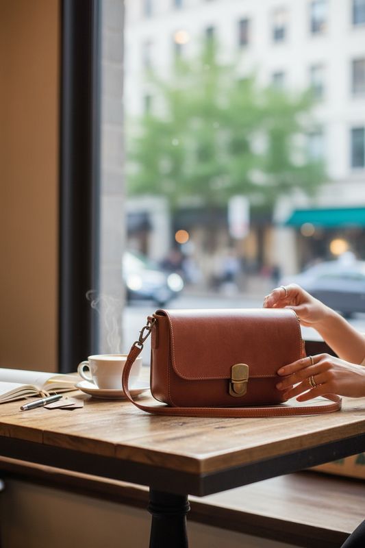 Collezione accessori borsa arancione 6109