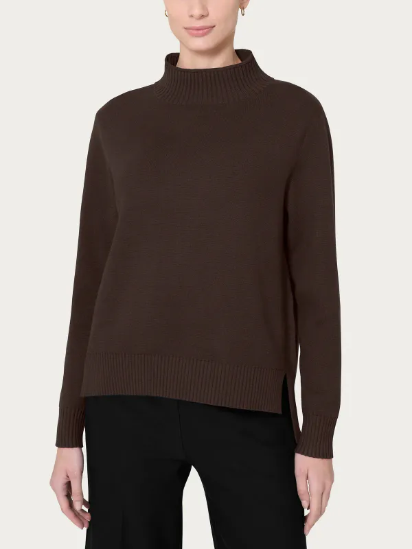 Ragno maglia lupetto marrone