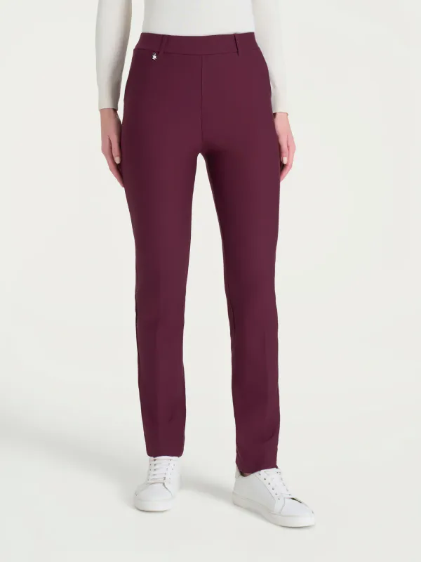 Ragno pantalone dritto vino con tasche