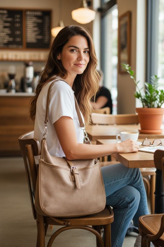 Collezione accessori borsa beige 88182