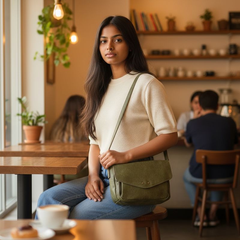 Collezione accessori borsa verde 6593