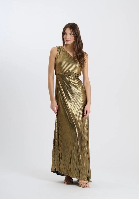 Collezione unica abito oro lurex