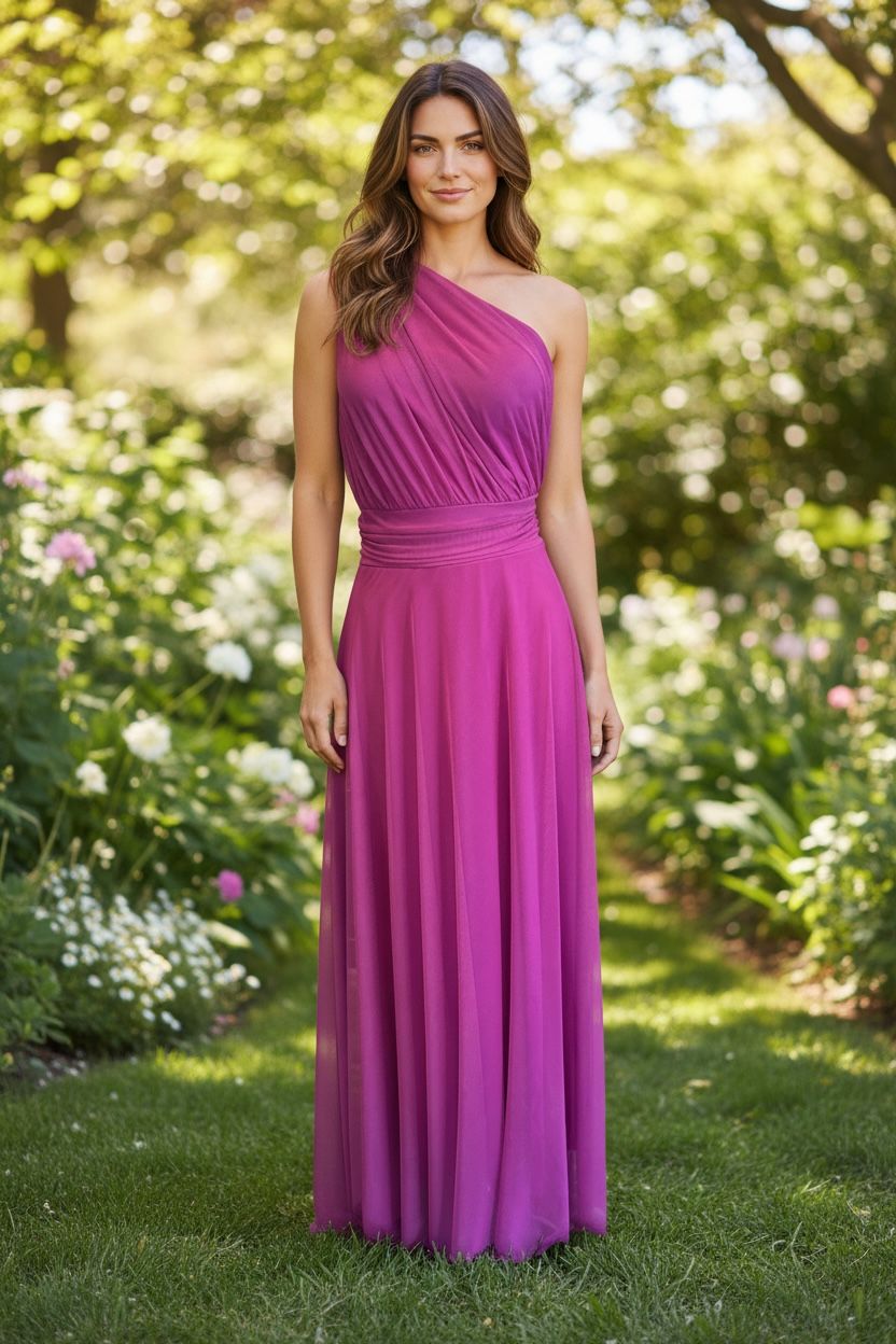 Collezione unica abito Marta magenta