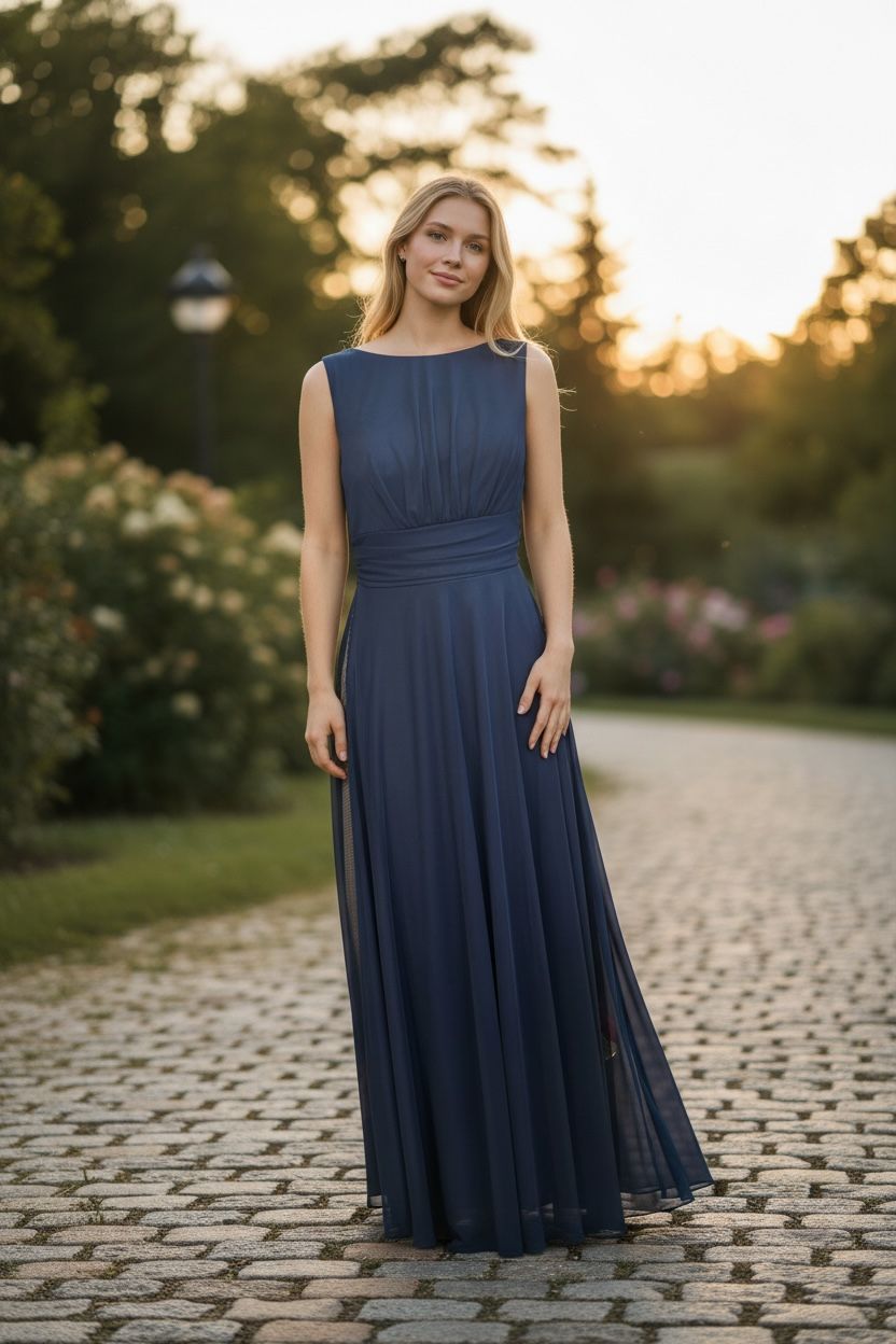 Collezione unica abito Nora blu notte