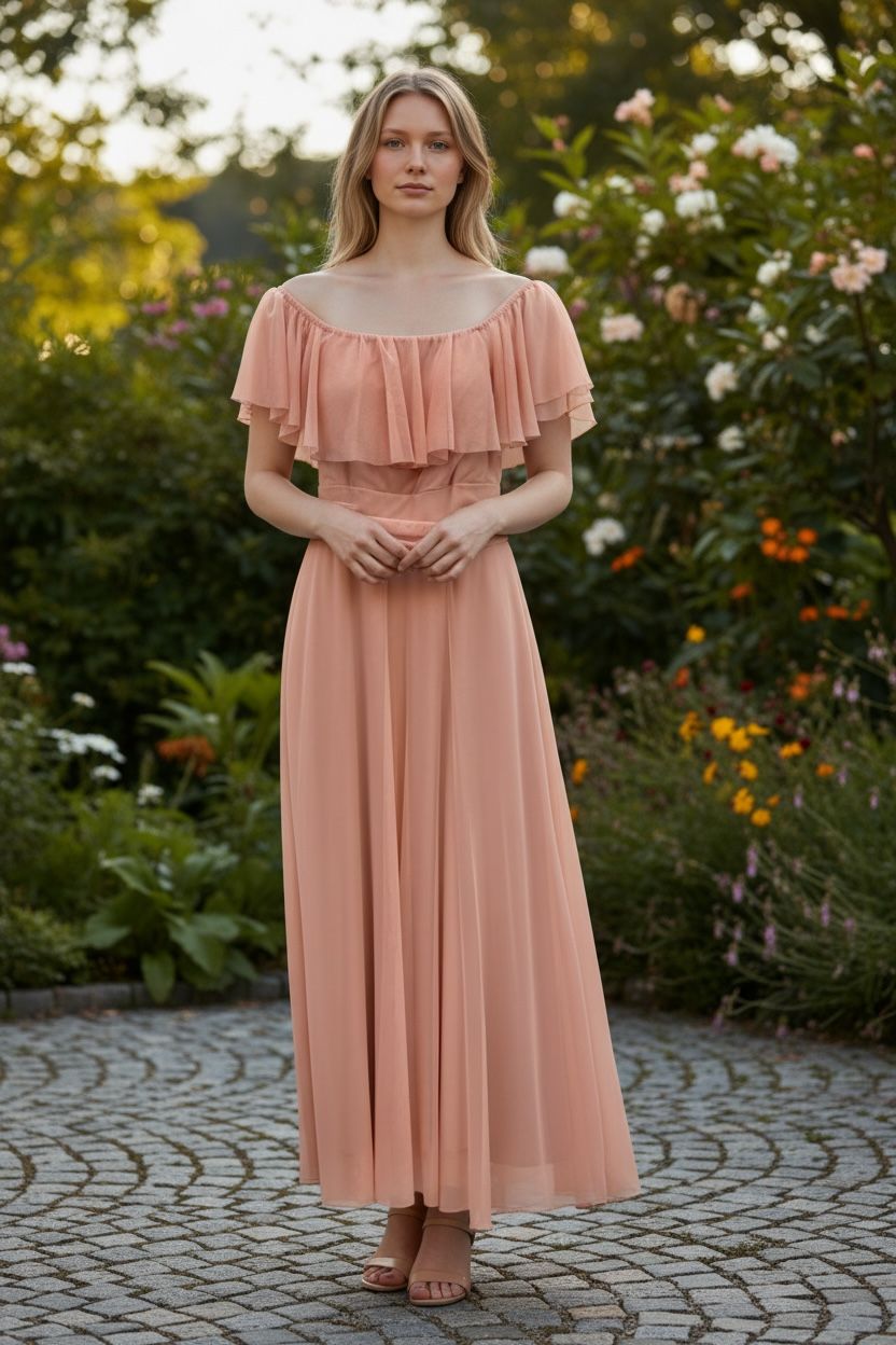 Collezione unica abito Mina rosa antico