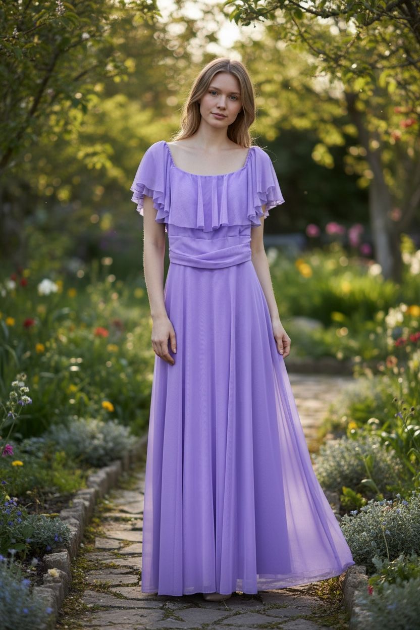 Collezione unica abito Mina glicine