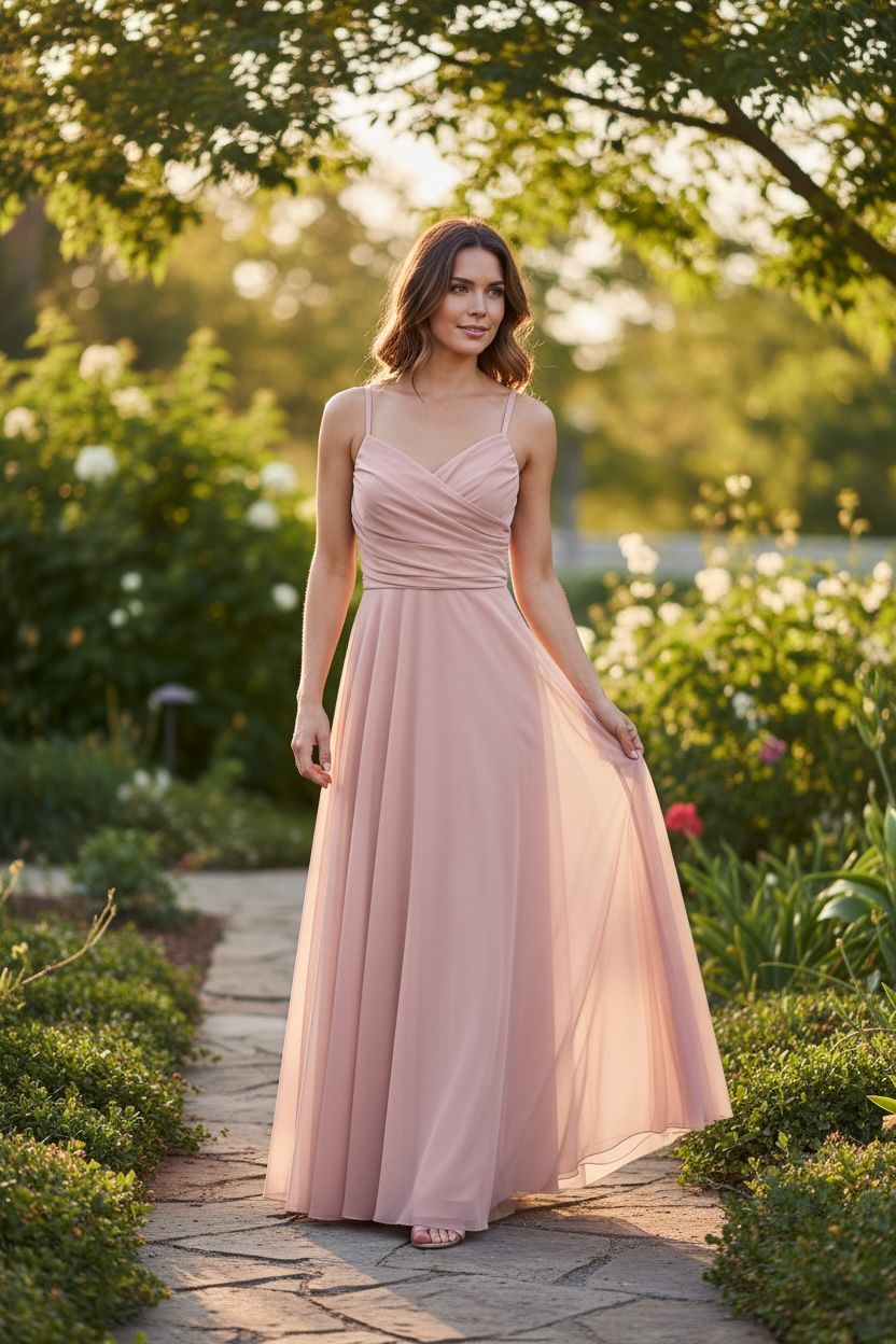 Collezione unica abito Daira rosa antico