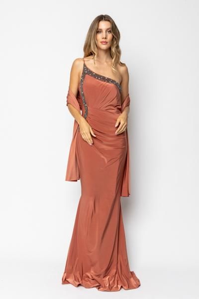 Collezione Cerimonia Curvy SoloGioie abito monospalla