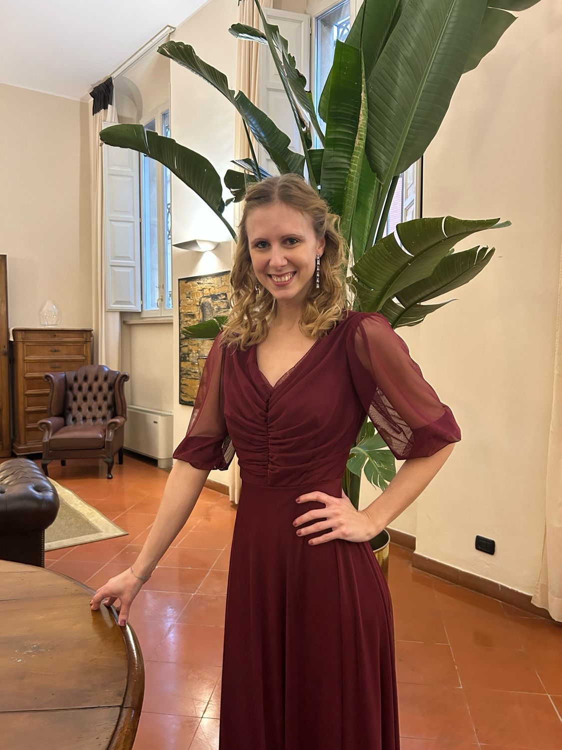 Collezione unica abito Emma vino