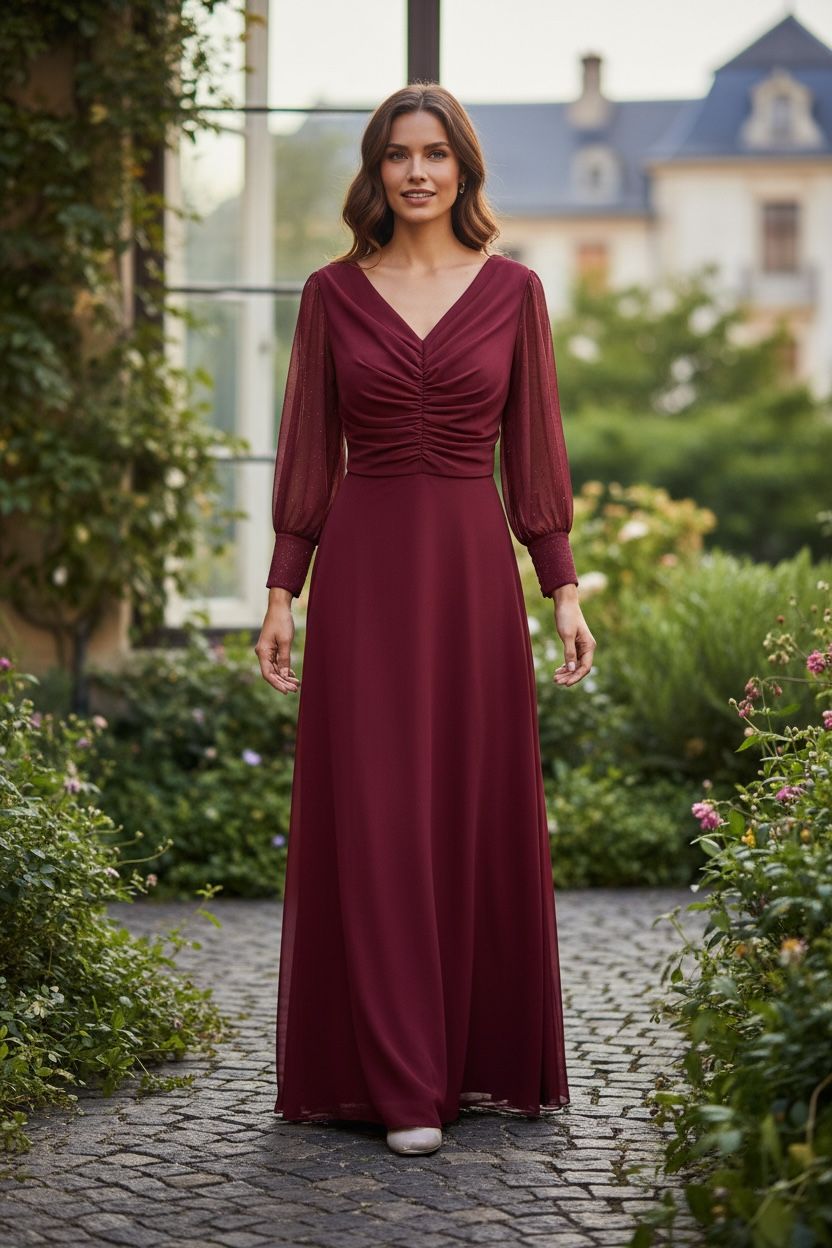 Collezione unica abito Emma vino