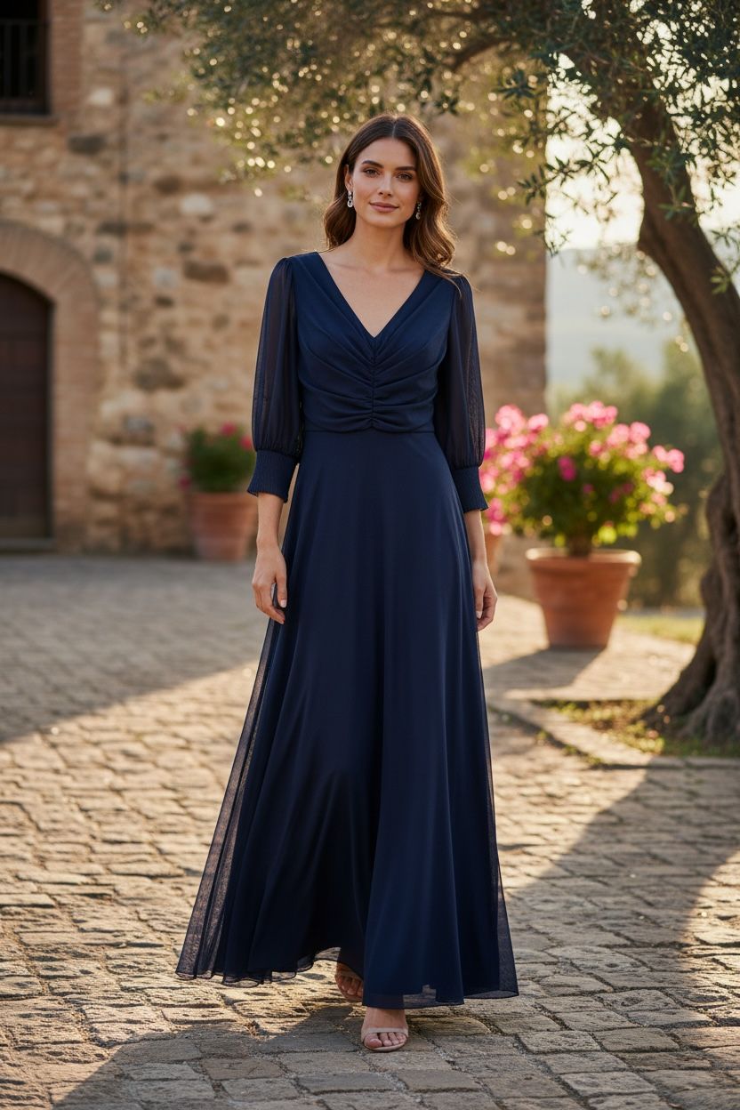 Collezione unica abito Emma blu notte