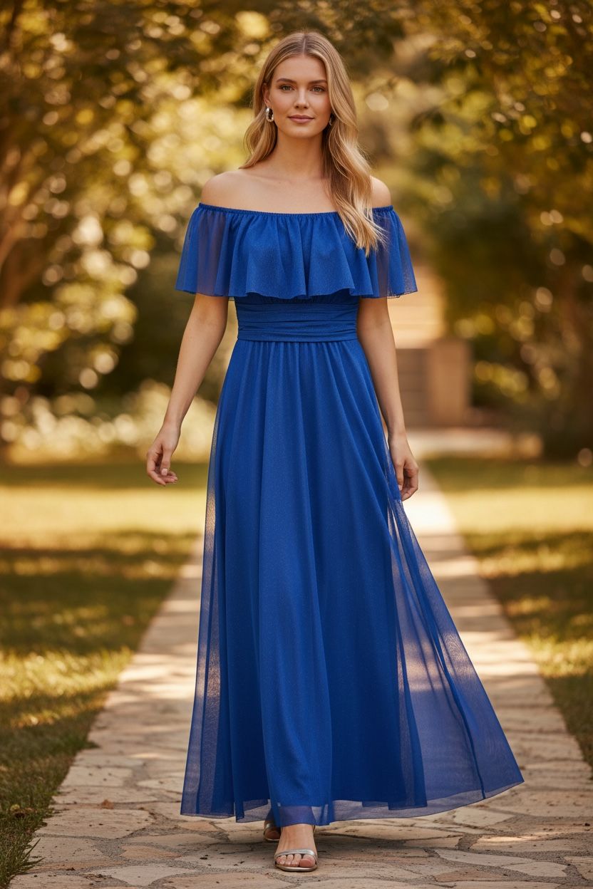 Collezione unica abito Mina bluette