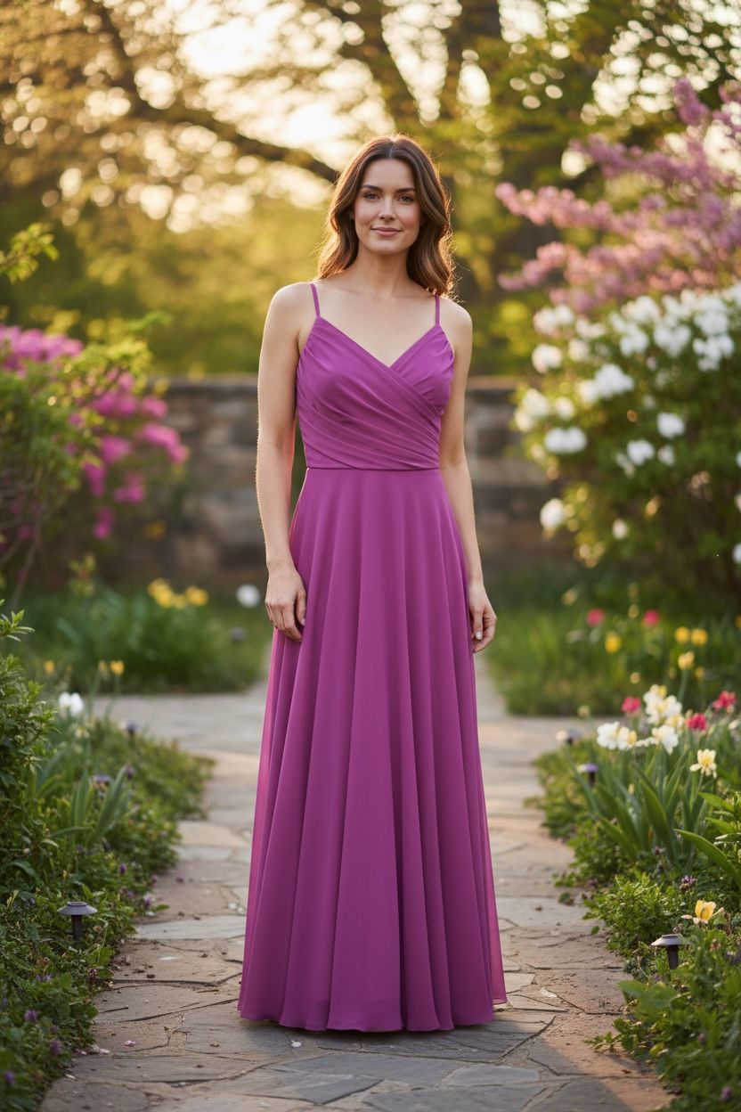 Collezione unica abito Daira magenta